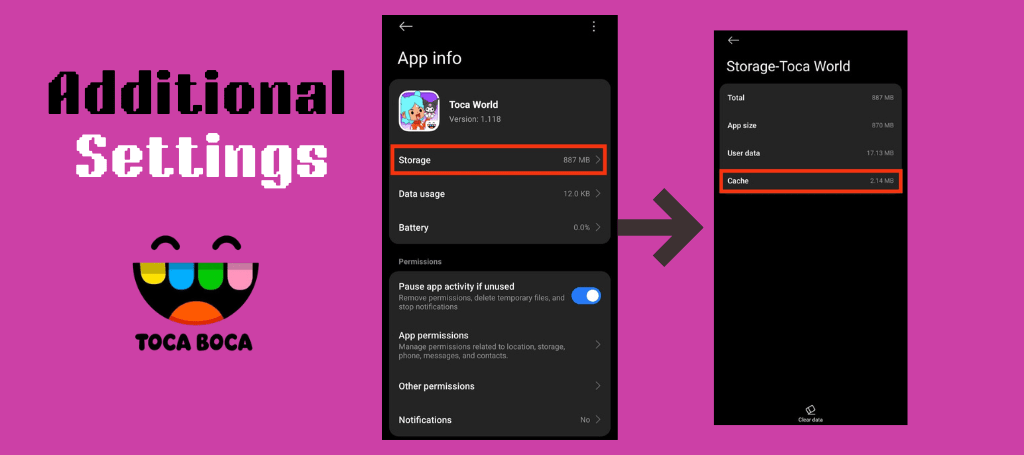 Additional settings if problem not solved